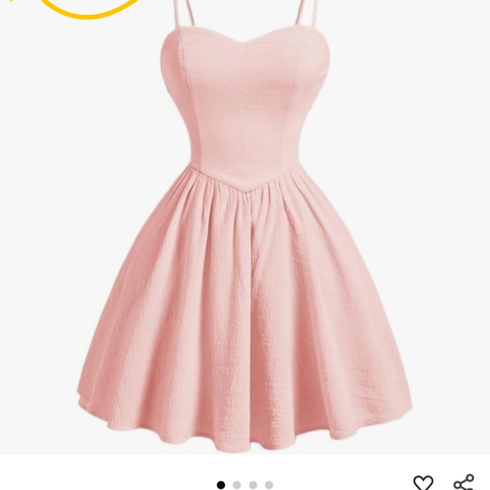 Elegant Pink Sleeveless Dress